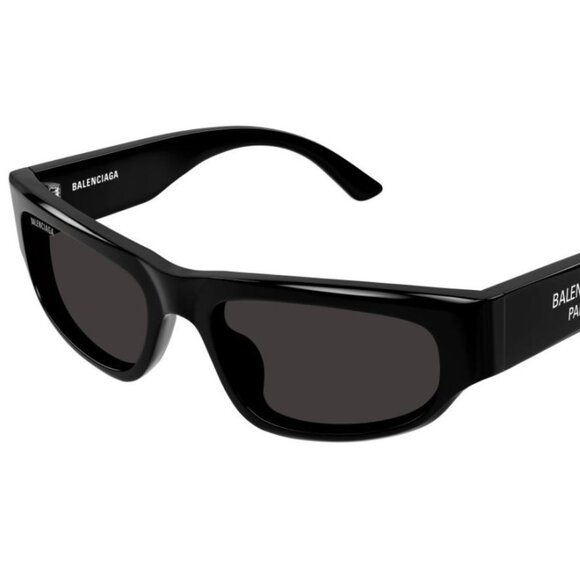NEW BALENCIAGA BB0388S 001 BLACK SUNGLASSES - Picture 1 of 4